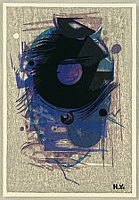 Hodaka Yoshida 1926-1995 - Blue Abstract - artelino Art Auctions. Hodaka Yoshida 1926-1995 - Blue Abstract