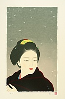 Yoshio Takagi 1923 - 2001 - Snow - artelino Art Auctions. Yoshio Takagi 1923 - 2001 - Snow