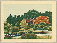 Masao Maeda 1904-1974 - Shinjuku Gyoen National Garden - artelino Art Auctions. Masao Maeda 1904-1974 - Shinjuku Gyoen National Garden