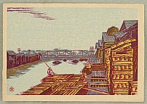 Masao Maeda 1904-1974 - Fukagawa Lumber Yard - artelino Art Auctions. Masao Maeda 1904-1974 - Fukagawa Lumber Yard