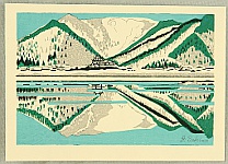 Junichiro Sekino 1914-1988 - Castle and Lake - artelino Art Auctions. Junichiro Sekino 1914-1988 - Castle and Lake