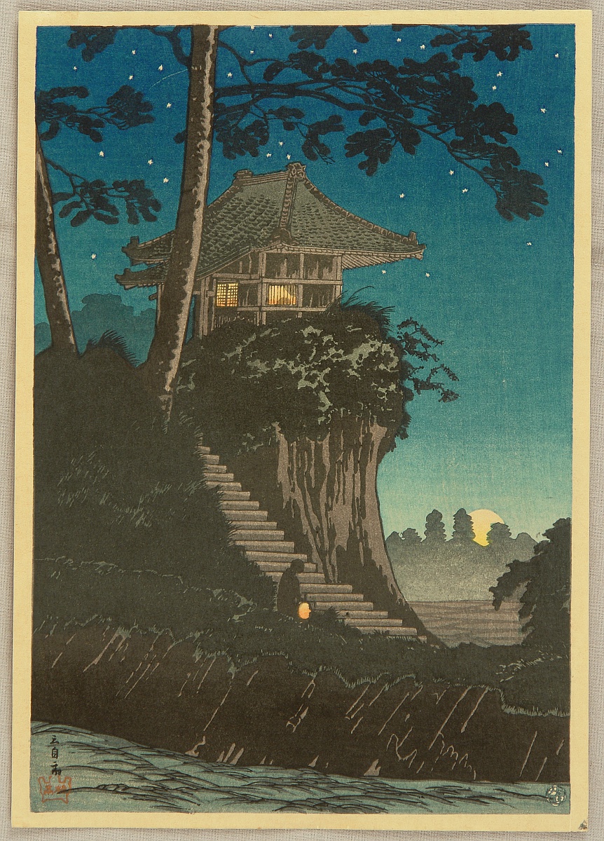 Shotei Takahashi: C7- Moonrise at Tokumochi - Japanese Art Open 