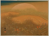 Baisen Hirai 1889-1969 - Musashino Plane in Autumn - artelino Art Auctions. Baisen Hirai 1889-1969 - Musashino Plane in Autumn