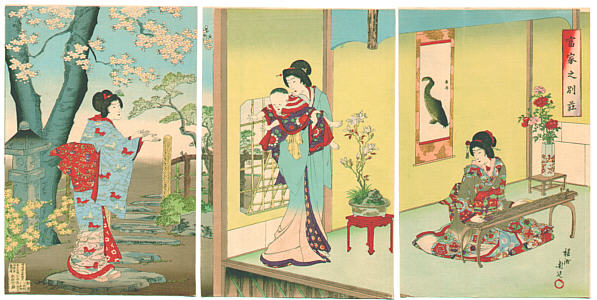 Chikanobu Toyohara 1838-1912 - Vacation House