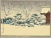 Nisaburo Ito 1910-1988 - Snowy Garden - artelino Art Auctions. Nisaburo Ito 1910-1988 - Snowy Garden