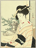 Eiho Hirezaki 1881-1968 - Melancholy - artelino Art Auctions. Eiho Hirezaki 1881-1968 - Melancholy
