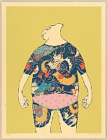 Hideo Takeda born 1948 - Tattooed Dragons and Pink Underware - artelino Art Auctions. Hideo Takeda born 1948 - Tattooed Dragons and Pink Underware