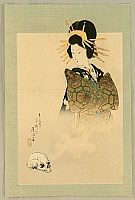 Eisen Tomioka 1864-1905 - Beauty and Skull - artelino Art Auctions. Eisen Tomioka 1864-1905 - Beauty and Skull
