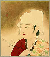 Daizaburo Nakamura 1898-1947 - Beauty and Plum - artelino Art Auctions. Daizaburo Nakamura 1898-1947 - Beauty and Plum