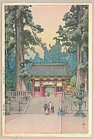 Hiroshi Yoshida 1876-1950 - Toshogu Shrine - artelino Art Auctions. Hiroshi Yoshida 1876-1950 - Toshogu Shrine