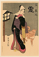 Toyokuni Utagawa 1769-1825 - Three Beauties - Snow - artelino Art Auctions. Toyokuni Utagawa 1769-1825 - Three Beauties - Snow