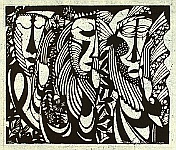 Sadao Watanabe 1913-1996 - Bible : Three Apostles - artelino Art Auctions. Sadao Watanabe 1913-1996 - Bible : Three Apostles