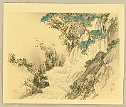 Bairei Kono 1844-1895 - Bairei Gadan - Waterfall - artelino Art Auctions. Bairei Kono 1844-1895 - Bairei Gadan - Waterfall