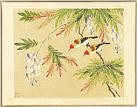 Unknown - Two Gold Finch - artelino Art Auctions. Unknown - Two Gold Finch