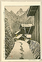 Shiro Kasamatsu 1898-1992 - Dusk at Minakami - artelino Art Auctions. Shiro Kasamatsu 1898-1992 - Dusk at Minakami