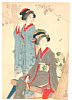 Chikuha Odake 1878-1936 - Two Beauties (kuchi-e) - artelino Art Auctions. Chikuha Odake 1878-1936 - Two Beauties (kuchi-e)