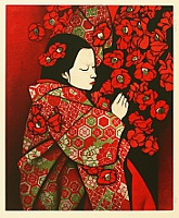 Kaoru Saito born 1931 - Camellia - artelino Art Auctions. Kaoru Saito born 1931 - Camellia