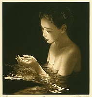 By Ushio Takahashi born 1944 - Mezzotint