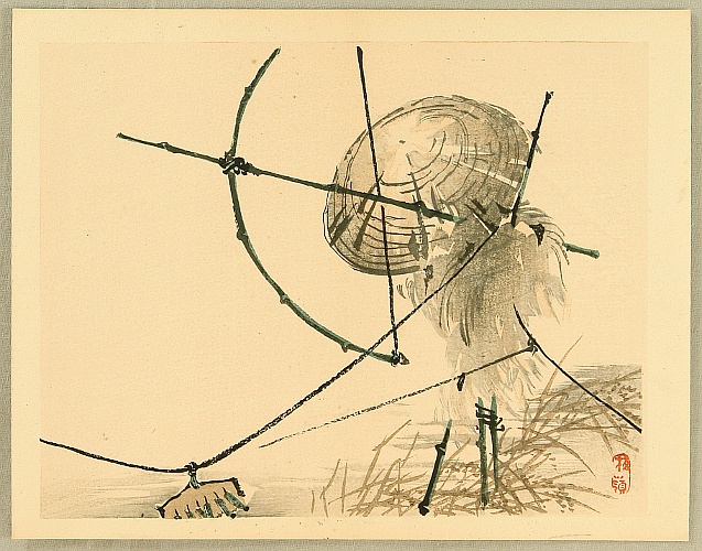 Bairei Kono 1844-1895 - Bairei Gadan - Scarecrow