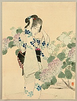Toshimine Tsutsui 1863-1934 - Hydrangea - artelino Art Auctions. Toshimine Tsutsui 1863-1934 - Hydrangea