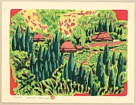 Hiroshi Ueda 1933 - - Home Village - artelino Art Auctions. Hiroshi Ueda 1933 - - Home Village