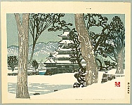 Okiie Hashimoto 1899-1993 - Matsumoto Castle - artelino Art Auctions. Okiie Hashimoto 1899-1993 - Matsumoto Castle