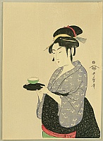 Utamaro Kitagawa 1750-1806 - Serving Sake - artelino Art Auctions. Utamaro Kitagawa 1750-1806 - Serving Sake
