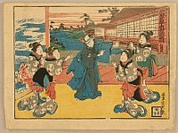 Yoshikazu Utagawa active ca.1850-70 - Chushingura Act 7. - artelino Art Auctions. Yoshikazu Utagawa active ca.1850-70 - Chushingura Act 7.