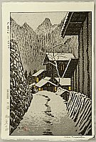 Shiro Kasamatsu 1898-1992 - Dusk at Minakami - artelino Art Auctions. Shiro Kasamatsu 1898-1992 - Dusk at Minakami