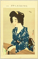 Shinsui Ito 1898-1972 - One Hundred Beauties in Takasago-zome Light Kimono - Beauty in Summer - artelino Art Auctions. Shinsui Ito 1898-1972 - One Hundred Beauties in Takasago-zome Light Kimono - Beauty in Summer