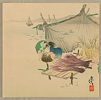 Zeshin Shibata 1807-1891 - Fishing Village Boys - artelino Art Auctions. Zeshin Shibata 1807-1891 - Fishing Village Boys