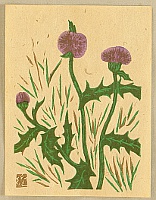 Sumio Kawakami 1895-1972 - Thistle - artelino Art Auctions. Sumio Kawakami 1895-1972 - Thistle