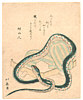 Hokkei Totoya 1780-1850 - Snake (surimono) - artelino Art Auctions. Hokkei Totoya 1780-1850 - Snake (surimono)