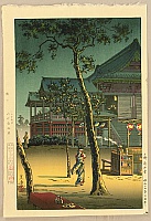 Koitsu Tsuchiya 1870-1949 - Tea Shop at Kiyomizu Temple - artelino Art Auctions. Koitsu Tsuchiya 1870-1949 - Tea Shop at Kiyomizu Temple