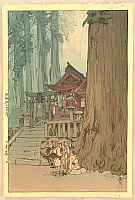 Hiroshi Yoshida 1876-1950 - Misty Day in Nikko - artelino Art Auctions. Hiroshi Yoshida 1876-1950 - Misty Day in Nikko