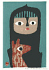 Umetaro Azechi 1902-1999 - Girl and Puppy (hand signed) - artelino Art Auctions. Umetaro Azechi 1902-1999 - Girl and Puppy (hand signed)