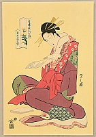 Eishi Hosoda 1756-1829 - Beauty Komurasaki - artelino Art Auctions. Eishi Hosoda 1756-1829 - Beauty Komurasaki