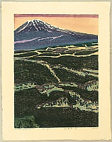 Hideo Hagiwara 1913-2007 - 36 Views of Mt. Fuji - Morning Mist, Burning Meadow - artelino Art Auctions. Hideo Hagiwara 1913-2007 - 36 Views of Mt. Fuji - Morning Mist, Burning Meadow