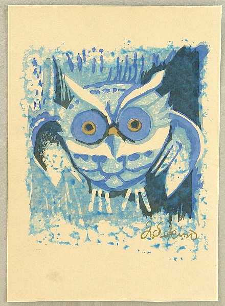 Junichiro Sekino 1914-1988 - Blue Owl
