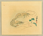 Sadanobu II Hasegawa 1848-1886 - Prawn - artelino Art Auctions. Sadanobu II Hasegawa 1848-1886 - Prawn