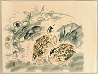 Eiichi Kotozuka 1906-1979 - Quails - artelino Art Auctions. Eiichi Kotozuka 1906-1979 - Quails