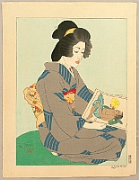 Paul Jacoulet 1902-1960 - La Geisha Kiyoka, Tokyo - artelino Art Auctions. Paul Jacoulet 1902-1960 - La Geisha Kiyoka, Tokyo