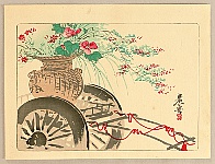 Zeshin Shibata 1807-1891 - Flower Cart - artelino Art Auctions. Zeshin Shibata 1807-1891 - Flower Cart