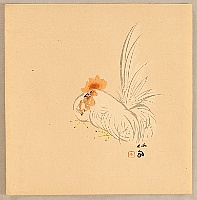 Seiho Takeuchi 1864-1942 - Rooster and Hen - artelino Art Auctions. Seiho Takeuchi 1864-1942 - Rooster and Hen