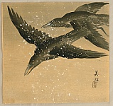 Biho Takahashi 1873-? - Two Crows - artelino Art Auctions. Biho Takahashi 1873-? - Two Crows