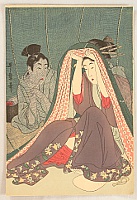 Utamaro Kitagawa 1750-1806 - Couple Under Mosquito Net - artelino Art Auctions. Utamaro Kitagawa 1750-1806 - Couple Under Mosquito Net