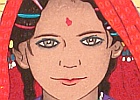 Ryusei Okamoto born 1949 - Children of Asia - Going to a Fountain - India - artelino Art Auctions. Ryusei Okamoto born 1949 - Children of Asia - Going to a Fountain - India
