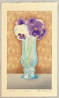 Ryusei Okamoto born 1949 - Pansy - artelino Art Auctions. Ryusei Okamoto born 1949 - Pansy