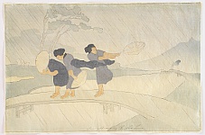 Bertha Lum 1869-1954 - Wind and Rain - artelino Art Auctions. Bertha Lum 1869-1954 - Wind and Rain
