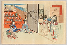 Shuntei Miyagawa 1873-1914 - Doll's Festival - artelino Art Auctions. Shuntei Miyagawa 1873-1914 - Doll's Festival